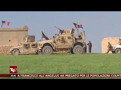 TG2 23/12/2018 guerra in Siria contro l'ISIS - ansia tra i combattenti curdi & tradimento di Trump