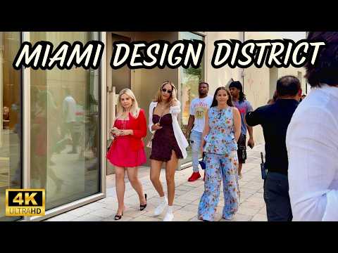 Miami Design District at Its Busiest - Concours Weekend 2026 (Luxury Cars & Live Music)