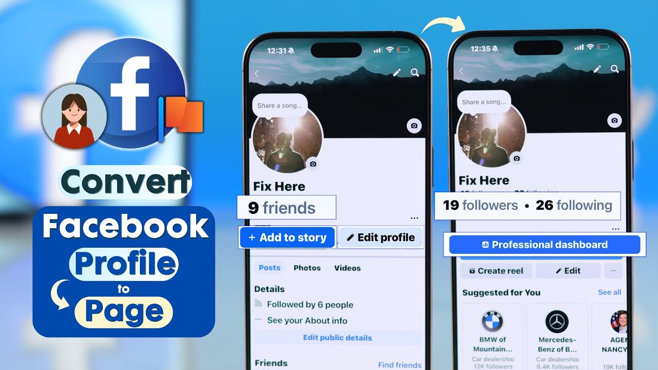 How to Convert Facebook Profile to Page [FB Profile to Business Page]