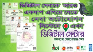সকল সনদ এখন সেবা অটোমোশন সিস্টেমে | all certificates online | ডিজিটাল সেন্টার আরও একধাপ এগিয়ে 2021