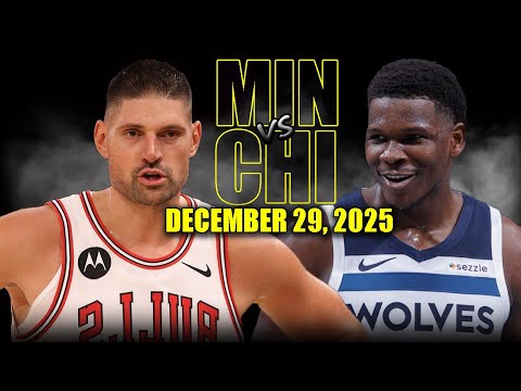 Minnesota Timberwolves vs Chicago Bulls Full Game Highlights – December 29, 2025 | NBA Season