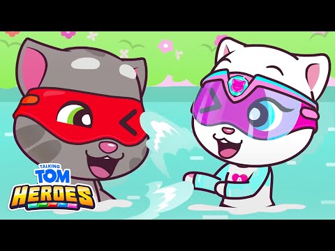 ☀️ Hot Summer MARATHON 😎 Talking Tom Heroes Cartoon Collection