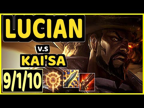 RIKARA (LUCIAN) vs KAI'SA - 9/1/10 KDA BOTTOM ADC CHALLENGER GAMEPLAY - NA