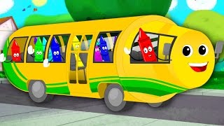 Wheels On The Bus | Bus Song | Nursery Rhymes | Kids Songs