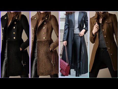 Gorgeous leather long coats for stylish women &...