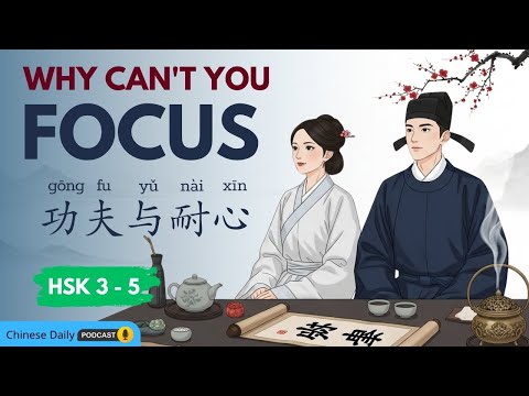 HSK 3 - 5 | 为什么你无法专注?Why Can't You Focus? Short Videos vs. Deep Learning | Chinese Daily Podcast