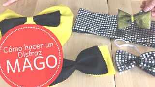 Disfraz de mago: Corbata pajarita y fajín