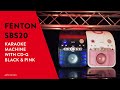Karaoke Fenton SBS20B Karaoke systém s přehrávačem CD bluetooth a mikrofony černá barva