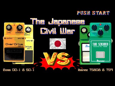 Boss OD-1 & SD-1 vs Ibanez TS808 & TS9