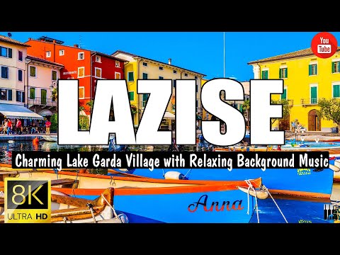 Lazise 4K – Charming Lake Garda Village with Relaxing Background Music