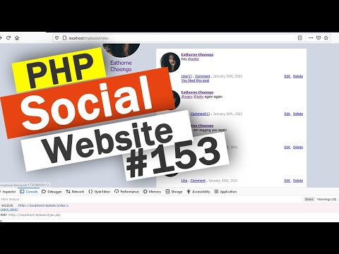 Social Website from scratch Part 8 Profile Page Top Bar | PHP | HTML | CSS | MYSQL Database