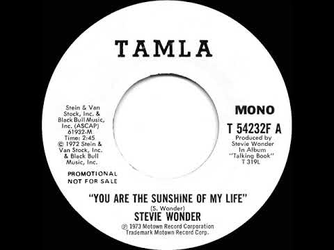 1973 Stevie Wonder - You Are The Sunshine Of My Life (mono radio promo 45)