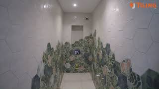 Preview of Little jungle in the cloakroom by NJ Tiling.