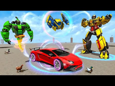 US Flying Ghost Robot Car Games 2022 Part2 - Android iOS Gameplay