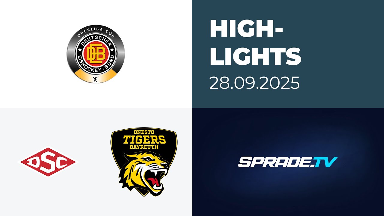 28.09.2025 - Highlights - Deggendorfer SC vs. onesto Tigers Bayreuth