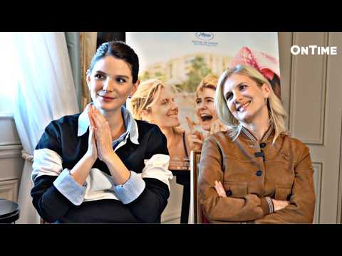 "It's a whole different world to do an interview like this," said Joséphine Japy and Mélanie Laur...