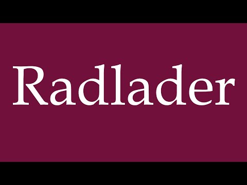 How to Pronounce ''Radlader'' (Wheel loader) Correctly in German