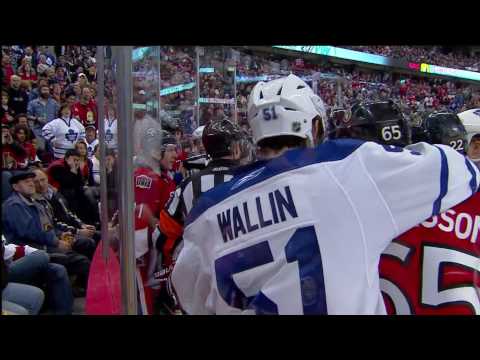 Daniel Alfredsson Hit from Behind on Francois Beauchemin - Mar 16th 2010 (HD)