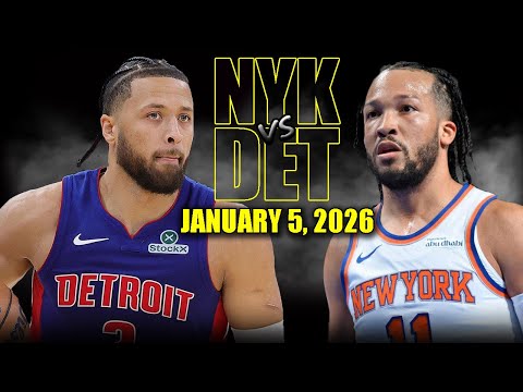 New York Knicks vs Detroit Pistons Full Game Highlights – January 5, 2026 | NBA Season