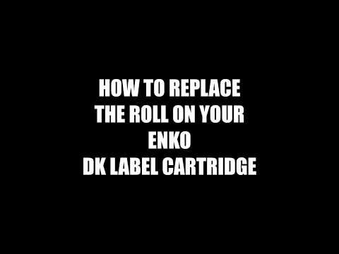 HOW TO REPLACE THE ROLL ON YOUR BROTHER DK label Cartridges