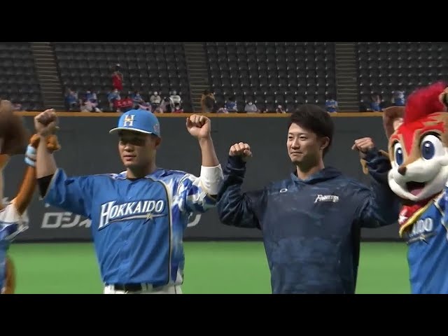 ファイターズ・王選手・西川選手ヒーローインタビュー 9/11 F-H