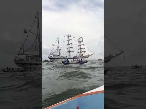 ENTRANDO A MARACAIBO el buque escuela Simón Bolívar. #venezuela #zulia #periodismo