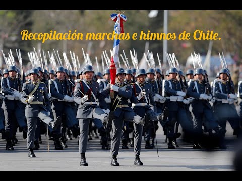 Recopilación marchas e himnos Chilenos.
