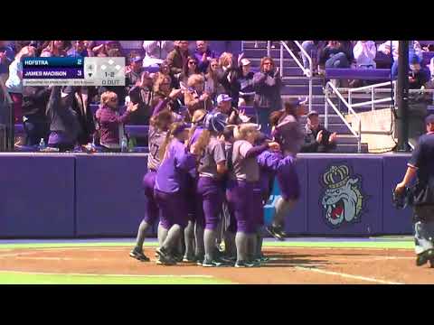 HIGHLIGHTS | JMU Softball Sweeps the Hofstra Pride in 10 Inning Thriller