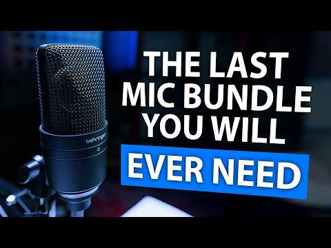 Видеообзор ​Behringer D3 PODCAST BUNDLE Микрофон со стойкой