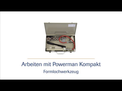 Handbetätigte Hydraulik-Stanzpumpe Powerman Kompakt -  Formlochwerkzeug HD | häwa