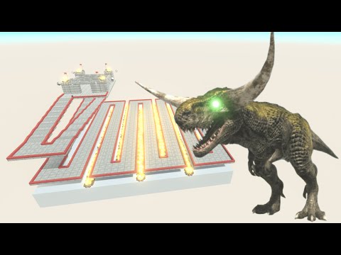 ESCAPE FROM ALIEN T-REX #2- Animal Revolt Battle Simulator