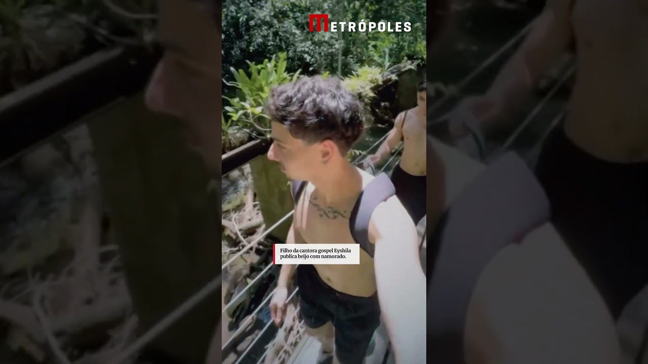 Filho da cantora gospel Eyshila publica beijo com namorado