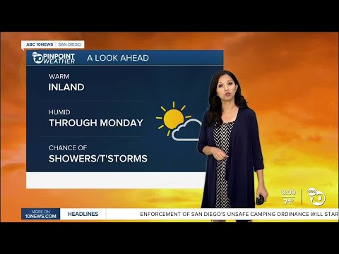 ABC 10News Pinpoint Weather for Sat. July 29, 2023
