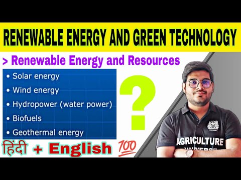 what is renewable energy and resources renewable energy and green technology bsc ag 4th semester