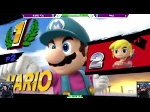 SAFGC Spring Season R2 2017 - Smash 4 - ESG | Aha (Toon Link) vs Rust (Mario) - Losers Semis