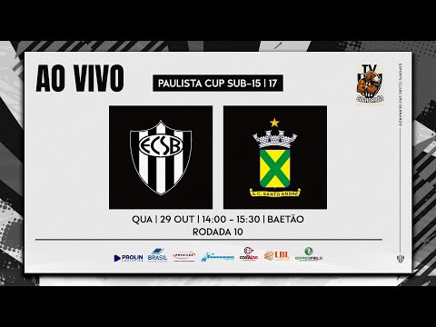 AO VIVO - EC SÃO BERNARDO x SANTO ANDRÉ - PAULISTA CUP SUB-17/SUB-15