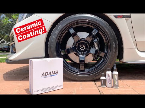 Adams Polishes Ceramic Wheel Coating (Rays Gram Lights 57CR Subaru STI)