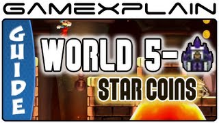 New Super Mario Bros. U - Soda Jungle-Iggy's Volcanic Castle Star Coins Guide & Walkthrough