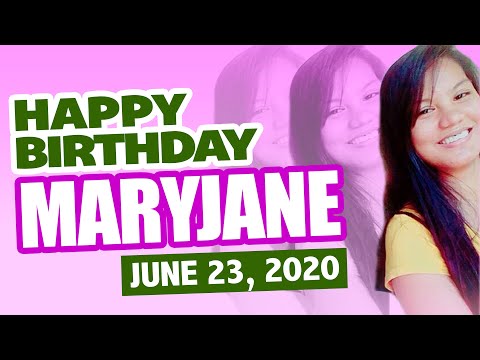Happy Birthday MaryJane *Popsters Friend* Short Greeting (June 23, 2020)