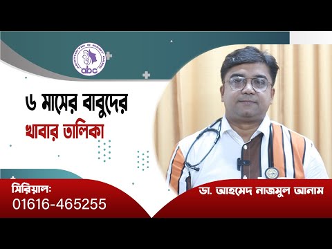 ৬ মাসের বাবুদের খাবার তালিকা || ডাঃ আহমেদ নাজমুল আনাম || FCPS, MD- Assistant Professor, ICMH