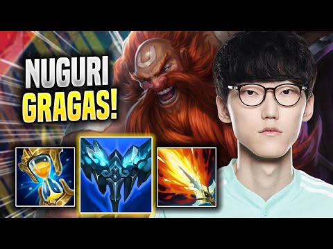NUGURI IS A BEAST WITH GRAGAS! - DK Nuguri Plays Gragas TOP vs Gnar! | Season 2022