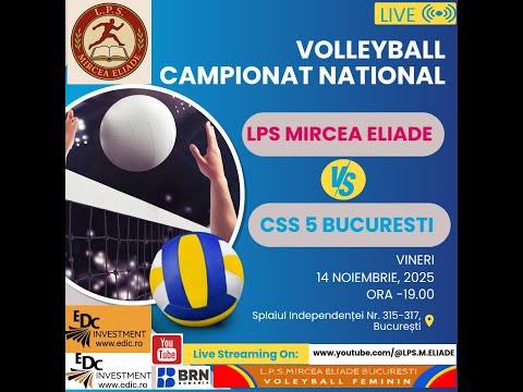 LPS MIRCEA ELIADE U17vs CSS 5 BUCURESTI U17   14⧸11⧸2025