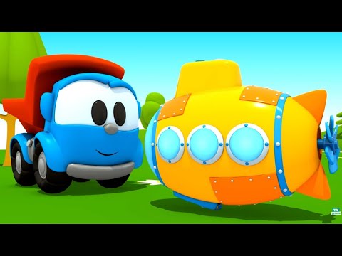 Leo der Lastwagen. Zeichentrickfilm auf Deutsch. Leo baut ein U-Boot!