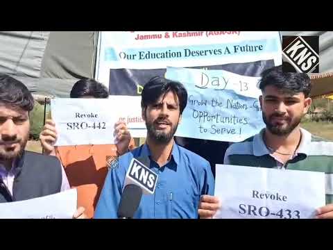 SKUAST-K Wadura Agriculture Graduates Continue Protest for 13th Day, Demand...