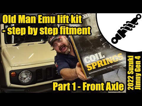Old Man Emu lift kit fitment to Suzuki Jimny Gen.4 - Part 1 - Front Axle #1631