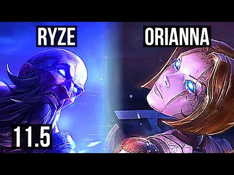 RYZE vs ORIANNA (MID) | Rank 5 Ryze, 12/3/11 | NA Challenger | v11.5