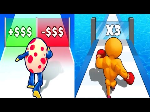 Monster Egg vs Level Up Runner - All Levels Gameplay Android iOS Ep1 