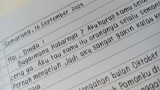 Download lagu Contoh Surat Pribadi Tulisan Tangan untuk Sahabat ✍️ | Belajar Menulis Rapi dan Bagus mp3