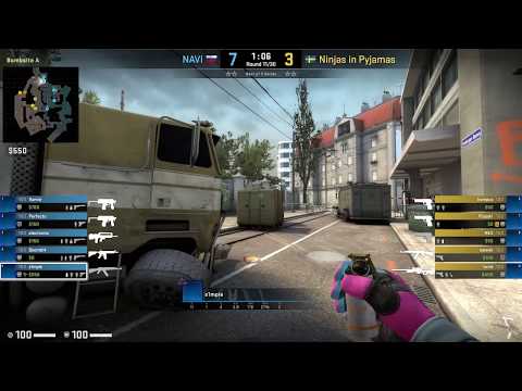 CS:GO POV Demo Na'Vi S1mple (26/12) vs NiP (de_overpass)