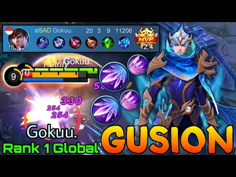20 Kills Gusion ft Johnson Combo! - Top 1 Global Gusion by Gokuu. - Mobile Legends